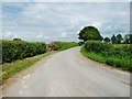 Road heading east towards Rowlestone