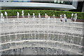 View around the edge of the circular fountain in the Paddington Basin #2