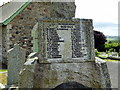 Albaston (Calstock) War Memorial - WWII panel