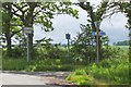 NT3061 : Road junction near Capielaw by Jim Barton