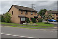 Briardene houses and name sign, Llanfoist