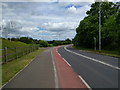 Cycle lane on the A38, heading towards Taunton