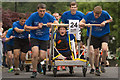 Knaresborough Bed Race on Castle Ings Road