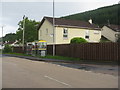 Bus stop and telephone at Sandhaven