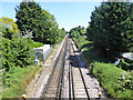Railway east of Teynham station
