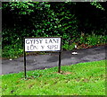 Bilingual lane name sign in Llanfoist