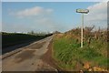 SW9843 : Road near Tregerrick by Derek Harper