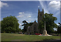 Northaw Green with the church and war memorial