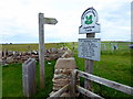 NU1341 : National Trust Sign: Lindisfarne Castle by PAUL FARMER
