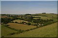 ST8819 : Across East Melbury and Melbury Abbas from Melbury Hill by Chris