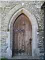 The door of SS Marcellus and Marcellinus, Llanddeusant