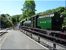 SH5848 : Departing Beddgelert on the Welsh Highland Railway by John M