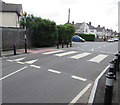 ST2076 : Zebra crossing on a Muirton Road hump, Tremorfa, Cardiff by Jaggery