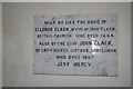 Clack family memorial, parish church of St Mary Magdalene, Crowmarsh Gifford