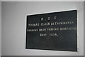 Clack family memorial, parish church of St Mary Magdalene, Crowmarsh Gifford