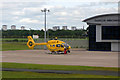 NS4867 : Air ambulance helicopter at Glasgow airport by Thomas Nugent