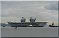 NT1180 : 'HMS Queen Elizabeth' in the Firth of Forth by M J Richardson