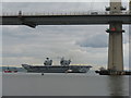 NT1180 : 'HMS Queen Elizabeth' and a Forth bridge by M J Richardson