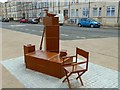 "Atonement" sculpture on Redcar sea front