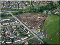 Building site on Abbey Road from the air