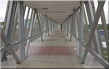 NZ2855 : The footbridge at the Washington Birtley Service Station by Mat Fascione
