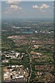 Milton Keynes: University to Willen Lake (aerial 2017)