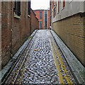 Wet cobbles in Maiden Lane