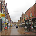 Mansfield: a wet summer morning in Leeming Street