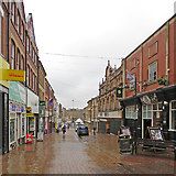 SK5361 : Mansfield: a wet summer morning in Leeming Street by John Sutton