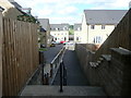 Footpath in the Ovenden Wood housing estate, Halifax