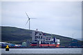 MV Mighty Servant 3 at Point of Scattland, Lerwick