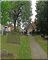 Bingham: churchyard and Church Street