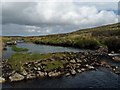 NB4743 : Dam on the Abhainn Ghriais/River Gress, Isle of Lewis by Claire Pegrum