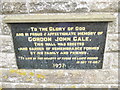 St John the Evangelist, Kenn: memorial (a)