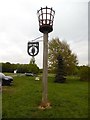 SP9801 : Beacon and Village Sign at Ley Hill by David Hillas