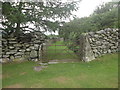 Gate at track leading down to village, Rachub