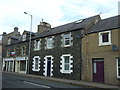 Shops and houses on Island Street, Galashiels