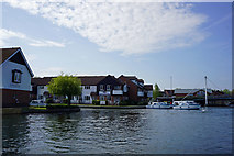 TG3018 : Holiday homes on the river Bure at Wroxham by Phil Gaskin