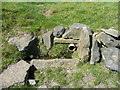 Spring and trough next to Sowerby Bridge FP35, Luddendenfoot