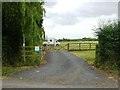 Caravan site and footpath at Gilbert