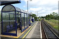 SD4698 : Platform shelter at Staveley by Andrew Abbott