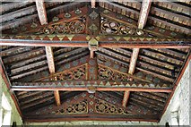 SP0836 : Buckland, St. Michael's Church: The nave roof 1 by Michael Garlick