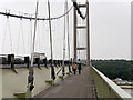 TA0224 : Humber Bridge Eastern Walkway by David Dixon