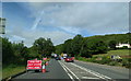 Road works traffic restrictions on the A38