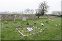 SU5499 : Graves by the Wall by Bill Nicholls