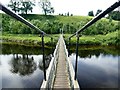 SE0262 : Suspension bridge across the River Wharfe by Graham Hogg