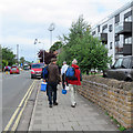 Bridgford Road: on their way to the 2017 Trent Bridge Test Match