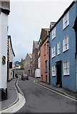 SY3492 : Narrow Church Street, Lyme Regis by Jaggery
