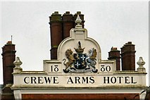 SJ7154 : Crewe Arms Hotel 1830 by Gerald England
