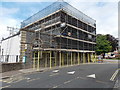 TSB Exmouth under scaffolding